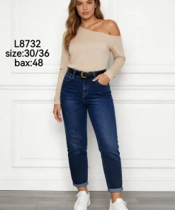 Jeansy Damskie,size 30-36,paczka 12szt,1kolor