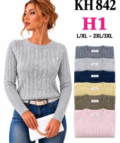Swetry damskie,size l/xl-2/3xl,paczka 12szt,mix kolor