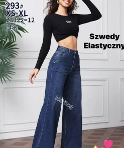 Jeansy Damskie,size xs-xl,Paczka 12szt ,1kolor