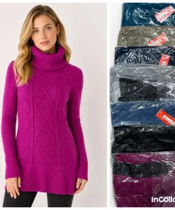 Swetry Damskie ,Size m/l-xl/2xl,paczka 12szt, mix kolor