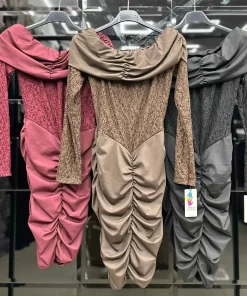 Sukienki Damskie WŁOSKA,Size uni,paczka 6szt, mix kolor