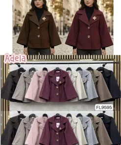 Kurtki Damskie WŁOSKA,Size uni,paczka 6szt, mix kolor