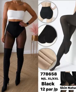 Rajstopy Damskie,size m/l-xl/2xl,paczka 12szt,1kolor