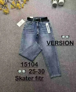 Jeansy Damskie, size 25-30,paczka 12szt,1kolor