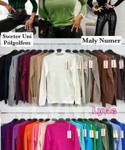 Swetry Damskie WŁOSKA,Size uni,paczka 6szt, mix kolor