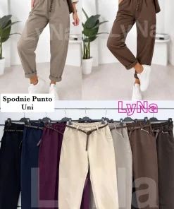 Spodnie Damskie WŁOSKA,Size uni,paczka 6szt, mix kolor