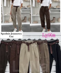 Spodnie Damskie WŁOSKA,Size uni,paczka 6szt, mix kolor