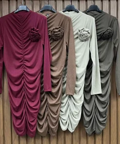 Sukienki Damskie WŁOSKA,Size uni,paczka 6szt, mix kolor