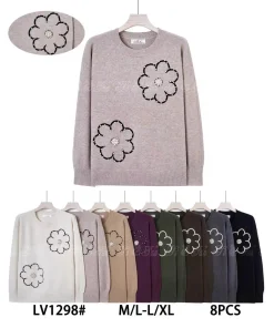 Swetry Damskie,size m/l-l/xl,Paczka 8szt,mix kolor