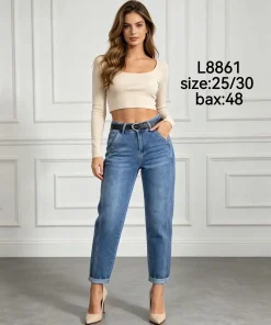 Jeansy damskie ,size 25-30,Paczka 12szt ,1kolor