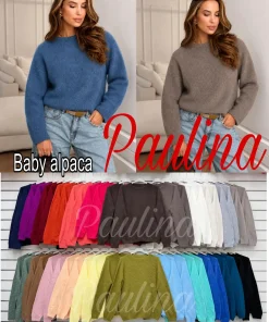 Swetry Damskie WŁOSKA,Size uni,paczka 6szt, mix kolor