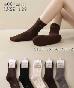 Skarpety Damskie,size 35-42,Paczka 40szt,mix kolor
