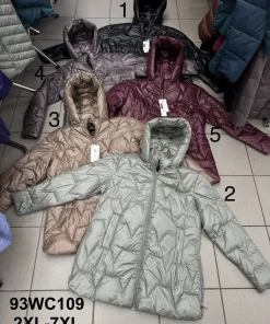 Kurtki Damskie ,Size 2-7xl,paczka 6szt, 1kolor