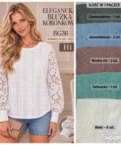 Bluzki damskie ,size xl/2xl-2/3xl,Paczka 12szt ,mix kolor