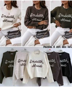 Swetry Damskie WŁOSKA,Size uni,paczka 6szt, mix kolor