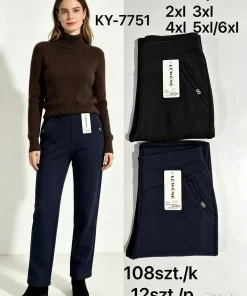 Spodnie Damskie,size 2/3-5/6xl,Paczka 12szt,mix kolor