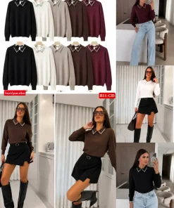 Swetry damskie ,size uni,Paczka 6szt ,mix kolor