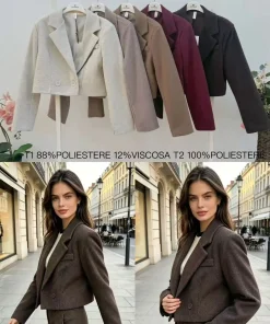 Kurtki Damskie WŁOSKA,Size uni,paczka 6szt, mix kolor