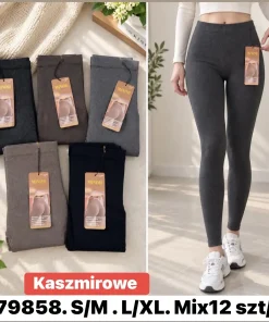 Leginsy Damskie,size s/m-l/xl,paczka 12szt,mix kolor