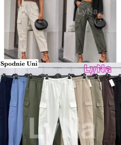 Spodnie Damskie WŁOSKA,Size uni,paczka 6szt, mix kolor