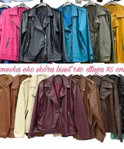Kurtki skórzane Damskie,size uni,Paczka 6szt,mix kolor