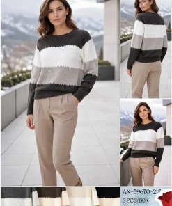 Swetry Damskie,size m-2xl,paczka 12szt,mix kolor