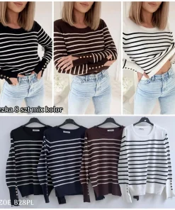 Swetry Damskie WŁOSKA,Size uni,paczka 6szt, mix kolor