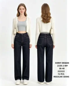 Jeansy damskie ,size 38-48,Paczka 12szt ,1kolor