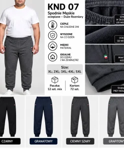 Spodnie MĘSKIE,size xl-5xl,paczka 12szt,mix kolor