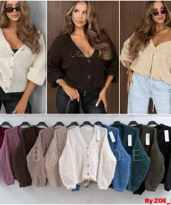 Swetry Damskie WŁOSKA,Size uni,paczka 6szt, mix kolor