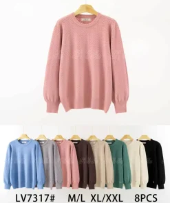 Swetry Damskie,size m/l-xl/2xl,Paczka 8szt ,mix kolor