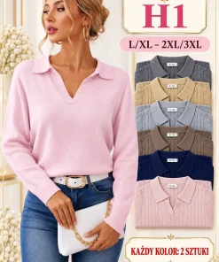 Swetry damskie,size l/xl-2/3xl,paczka 12szt,mix kolor