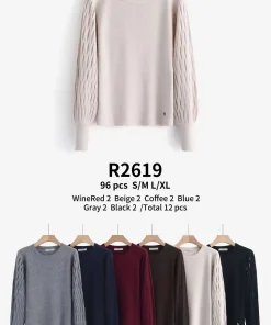 Swetry damskie,Size s/m-l/xl,paczka 12szt,mix kolor