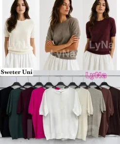 Swetry damskie,size uni,paczka 6szt,mix kolor