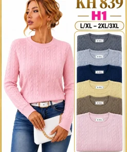 Swetry damskie,size l/xl-2/3xl,paczka 12szt,mix kolor