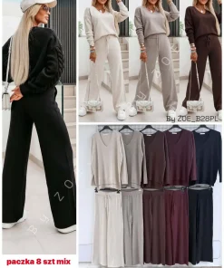 Komplety Damskie WŁOSKA,Size uni,paczka 6szt, mix kolor