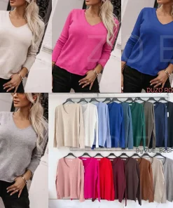Swetry Damskie WŁOSKA,Size uni,paczka 6szt, mix kolor