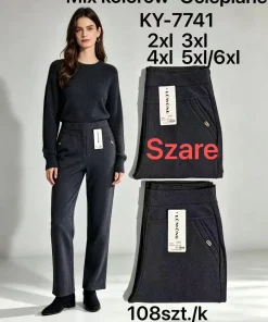 Spodnie Damskie,size 2xl/3xl-5xl/6xl,Paczka 12szt,mix kolor