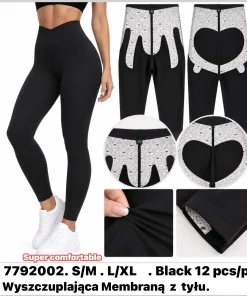 Leginsy Damskie,size s/m-l/xl,paczka 12szt,1kolor