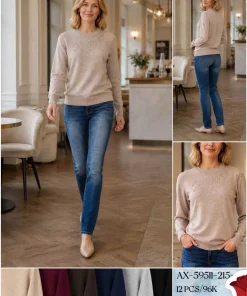 Swetry Damskie,size m-2xl,paczka 12szt,mix kolor