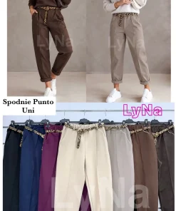 Spodnie Damskie WŁOSKA,Size uni,paczka 6szt, mix kolor
