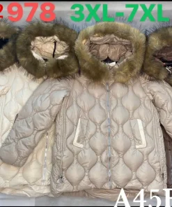 Kurtki Damskie, size 3xl-7xl,paczka 5szt,1kolor
