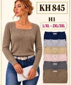 Swetry damskie,size l/xl-2/3xl,paczka 12szt,mix kolor