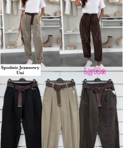 Spodnie Damskie WŁOSKA,Size uni,paczka 6szt, mix kolor