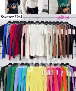 Swetry damskie,size uni,paczka 6szt,mix kolor