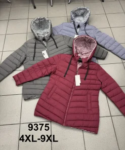 Kurtki Damskie ,Size 4-9xl,paczka 6szt, 1kolor