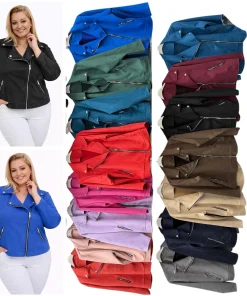 Kurtki skórzane Damskie,size uni,Paczka 6szt ,mix kolor