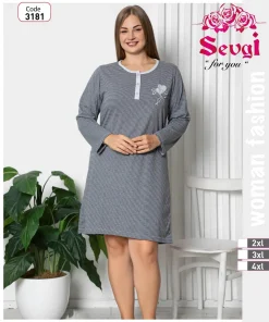 Koszule nocne Damskie,size 2xl-4xl,Paczka 12szt ,1kolor