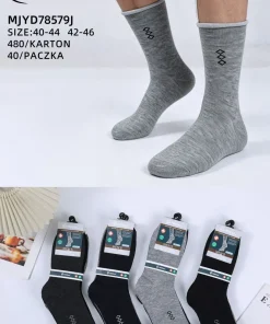 Skarpety MĘSKIE,size 40-46,Paczka 40szt,mix kolor