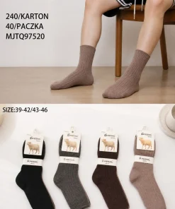 Skarpety MĘSKIE,size 39-46,Paczka 40szt,mix kolor